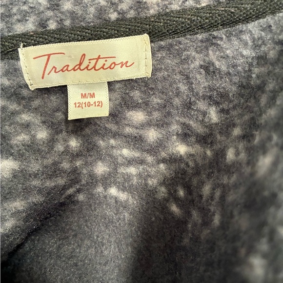 Tradition Country Collection Winter Tree Pattern Zip Fleece Size M - Picture 4 of 6